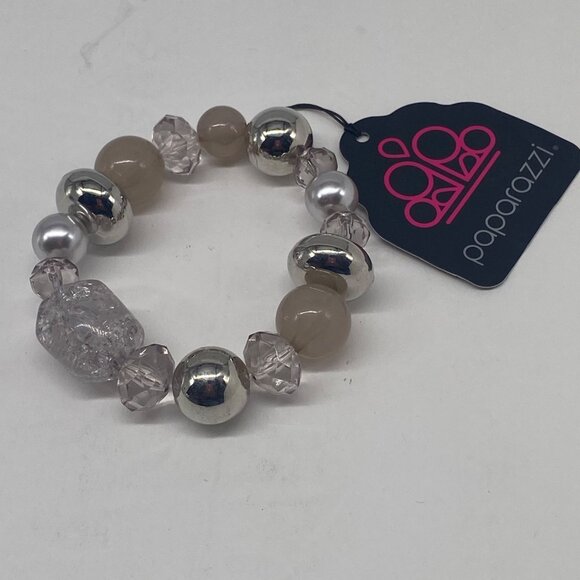 Paparazzi Jewelry Ice Ice Breaker Sliver Bracelet Item 104 - Picture 1 of 5